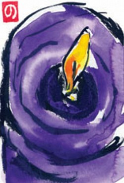 紫のキャンドル　Purple Candle  1999